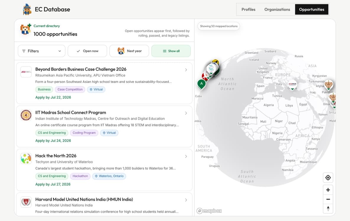 Opportunities hub for high school students